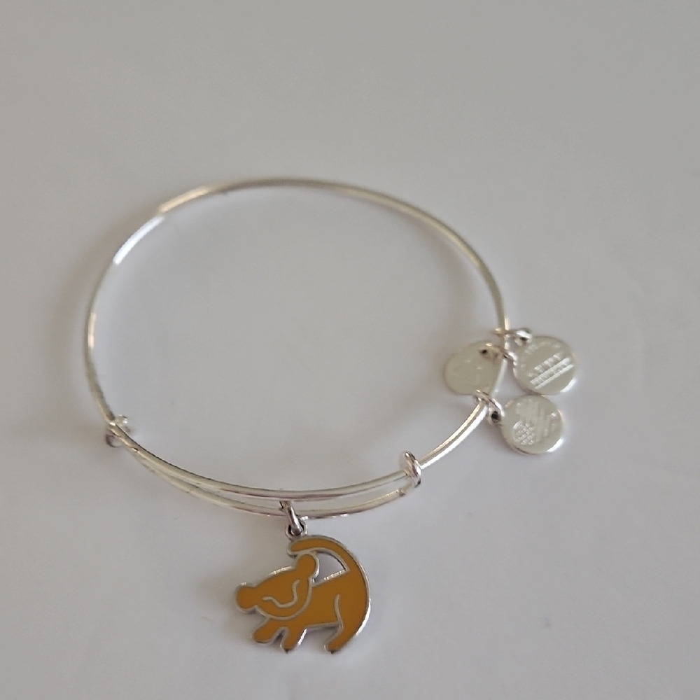 Disney Parks Alex And Ani Silver Tone Simba Bracelet